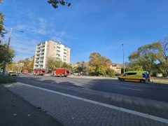 Tűz Debrecenben, a Nagy Lajos király téren